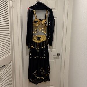 Gold and Black Womens Costume